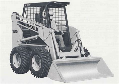 skid steer case 1845-c uni-loader with 6 bucket|coleman 1845c specs.